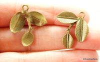 Thumbnail for Three Leaf Bronze Charms