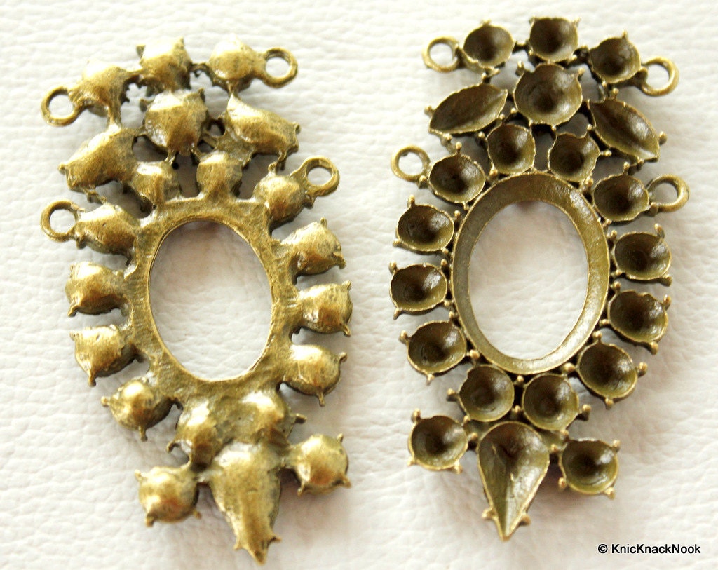 1 x Antique Bronze Tone Earring / Pendant Findings