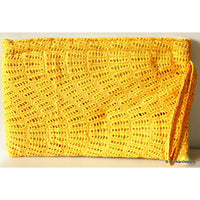 Thumbnail for Yellow Clutch Purse, Cotton Fabric Purse