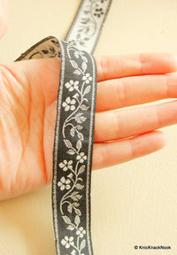 Thumbnail for Black And White Cotton Floral Trim