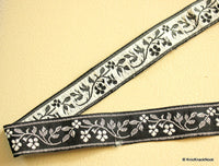 Thumbnail for Black And White Cotton Floral Trim