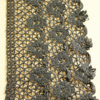 Thumbnail for Black Embroidery Crochet (Cotton) One Yard Lace Trims, Indian Laces, Indian Trims
