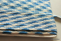 Thumbnail for Blue And White Thread Lace Trim, Approx. 10 mm wide