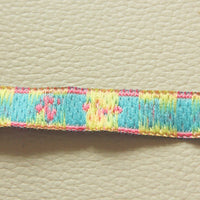 Thumbnail for Pink Ribbon Trim With Yellow And Green Butterfly, One Yard Lace, Approx. 12mm Wide