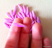 Thumbnail for 10 x Lilac Purple Acrylic Beads 19mm x 4mm