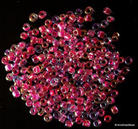 Thumbnail for Pink And Purple, Two Tone Round Seed Beads, 10g Bag Glass Beads