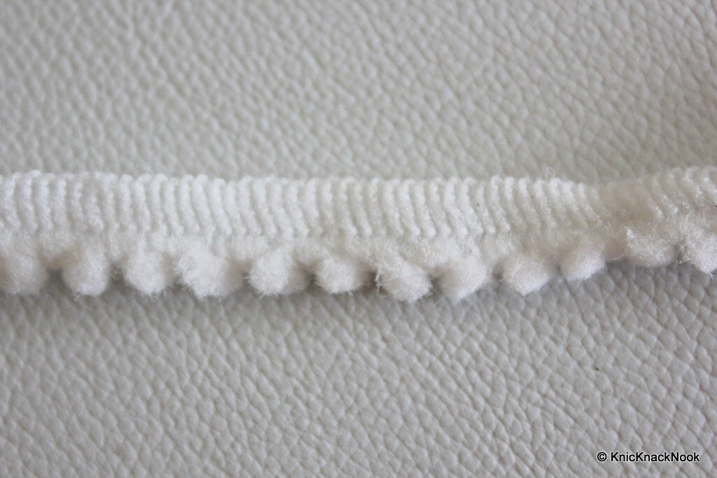 White Wool One Yard Lace Trims 10mm Wide