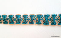 Thumbnail for Green Trim With Gold Border Piping, Approx. 25mm