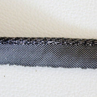 Thumbnail for Black Lace Trim With Shining Black Piping, Approx. 14 mm wide