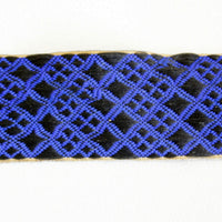 Thumbnail for Blue And Black Embroidered Trim, Approx. 45mm Wide